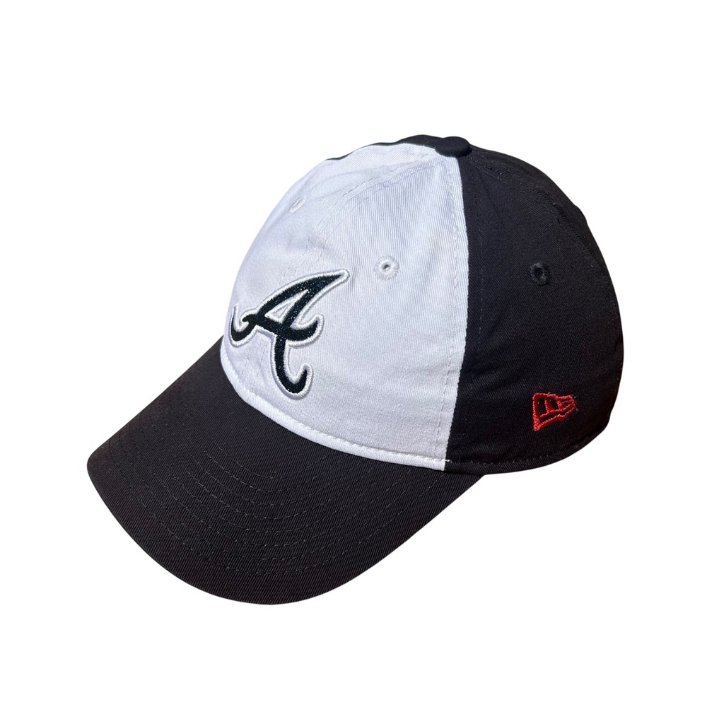 Atlanta Braves Black White Bedazzled Logo Youth Sport Streetwear New Era 9TWENTY